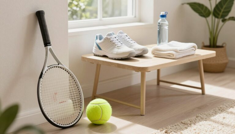 Cómo armar un setup de tenis cómodo