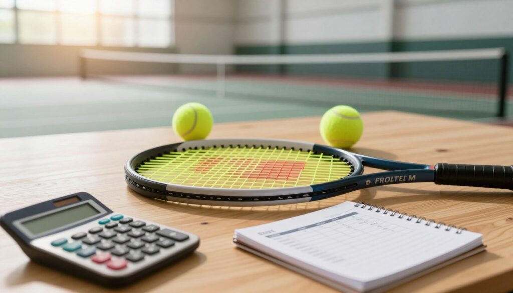 presupuesto para raqueta de tenis