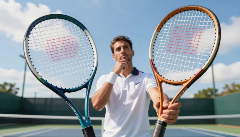 tenis Raqueta ligera o pesada: cuál es mejor